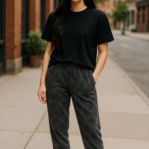 Victoria’s Secret PINK Gray Snake Skin Sweatpants – Women’s Medium | Jogger Pant